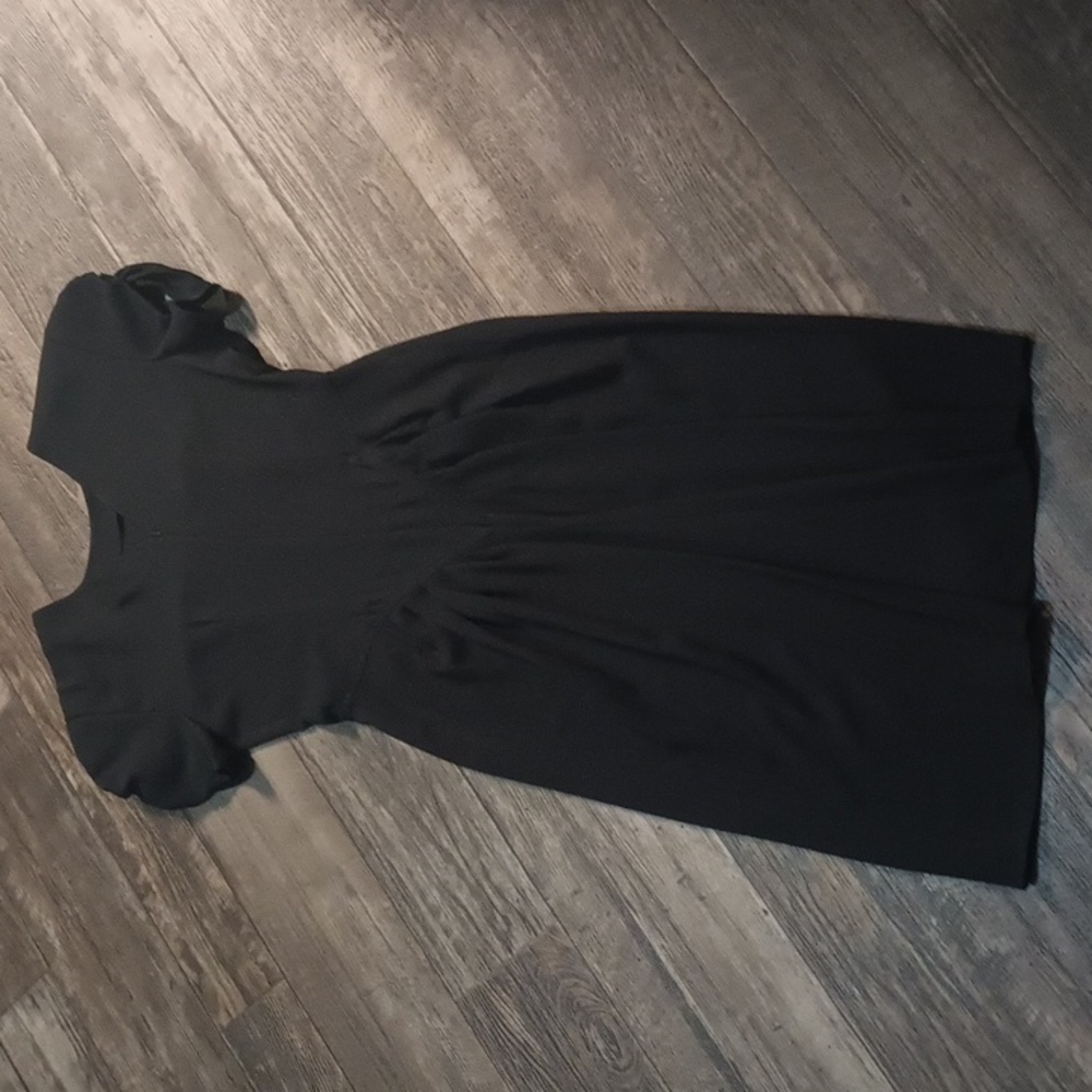 Maggy London Classic Black Midi Dress